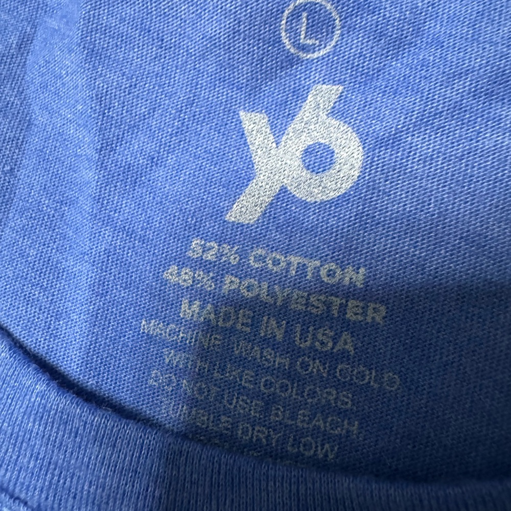 NWT- YOGA SIX Y6 CALM MIND CROP Blue Tank Top - Picture 4 of 11